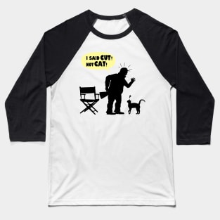 Director's Cat Funny Cute Cat Funny Literal Cat Meme Baseball T-Shirt